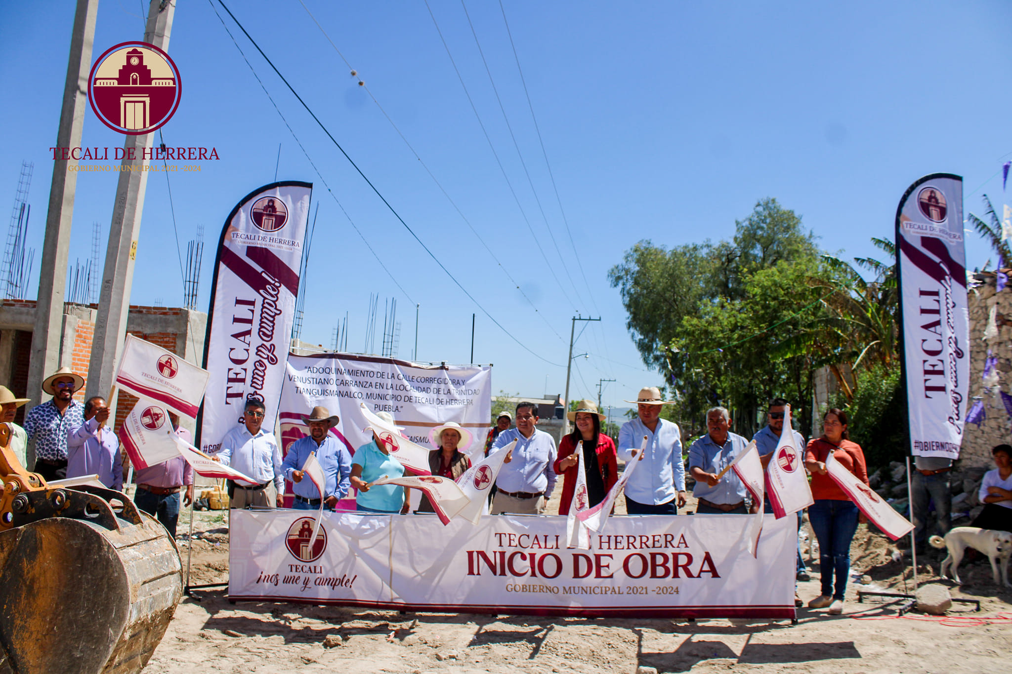 Banderazo Inicio de Obra en Junta Auxiliar de "La Trinidad"