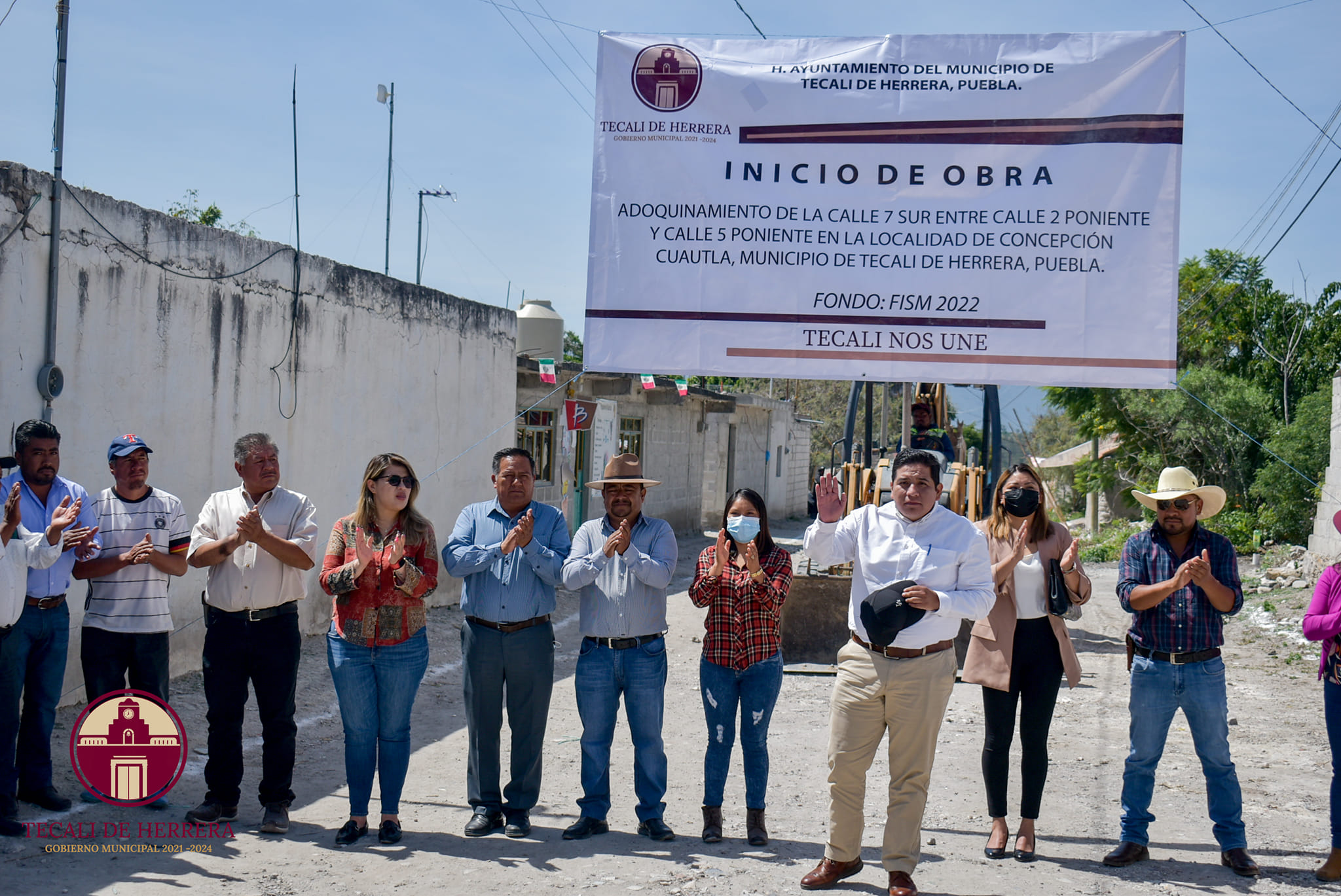 Arranque de inicio de obra en Concepción Cuautla