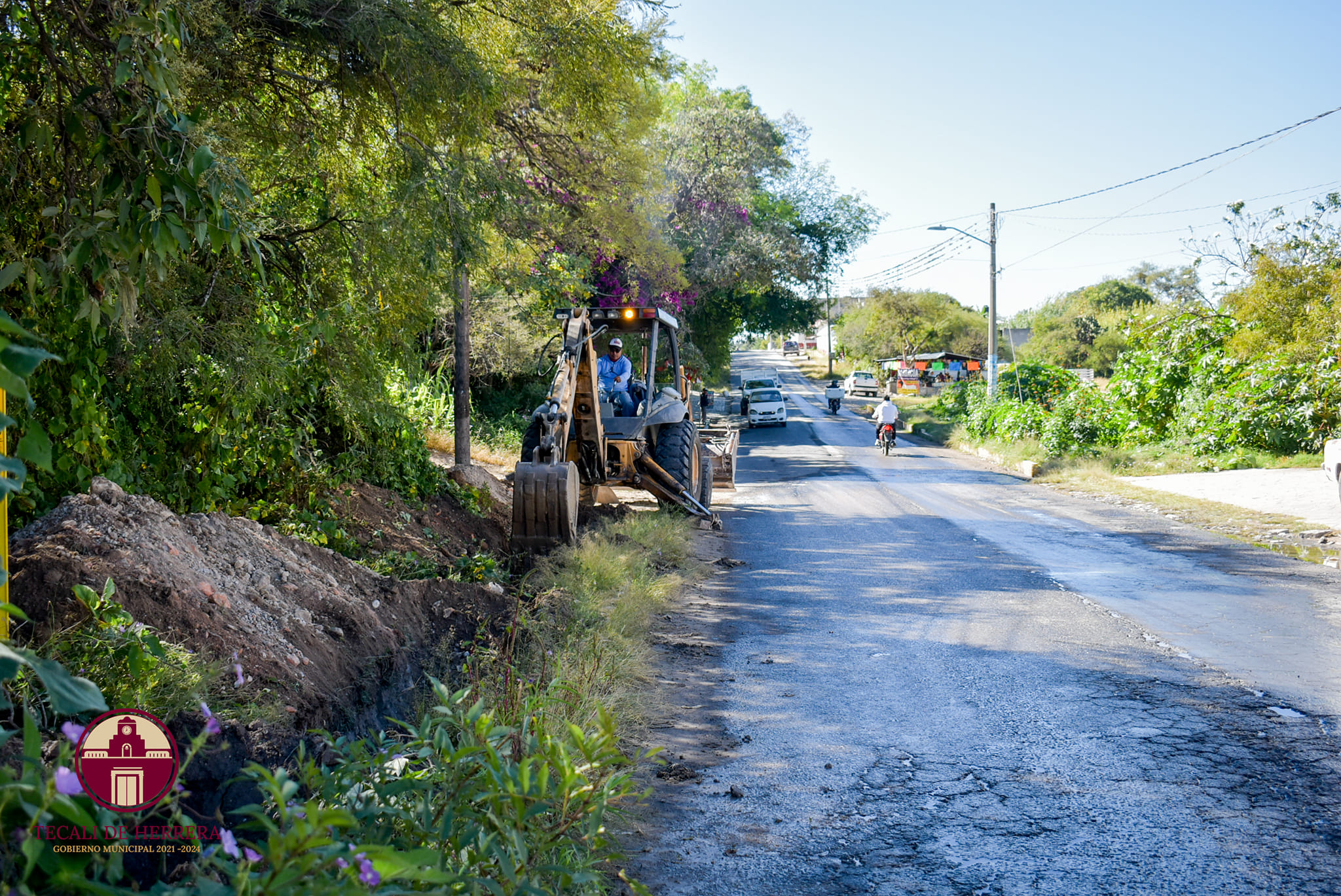 Rehabilitación a drenaje en Avenida 25 de Agosto de Tecali de Herrera