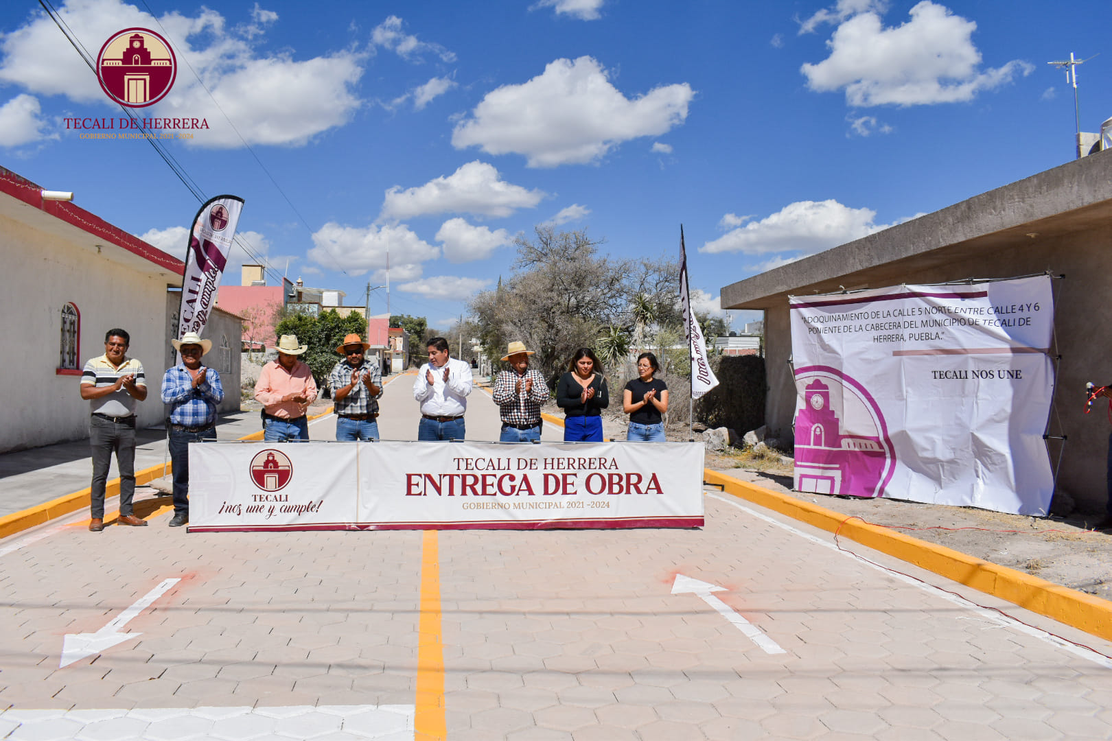 Entrega de Obra Adoquinamiento de Calle 5 Norte