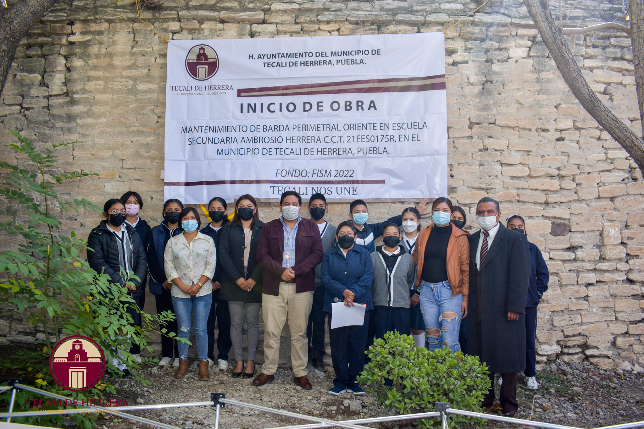 Banderazo inicio de obra Barda Perimetral