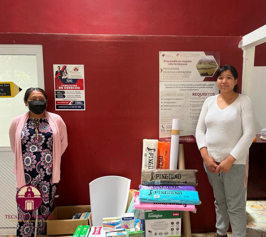 Entrega de Material Didactico a Bibliotecas de Ahuatepec y San Buenaventura