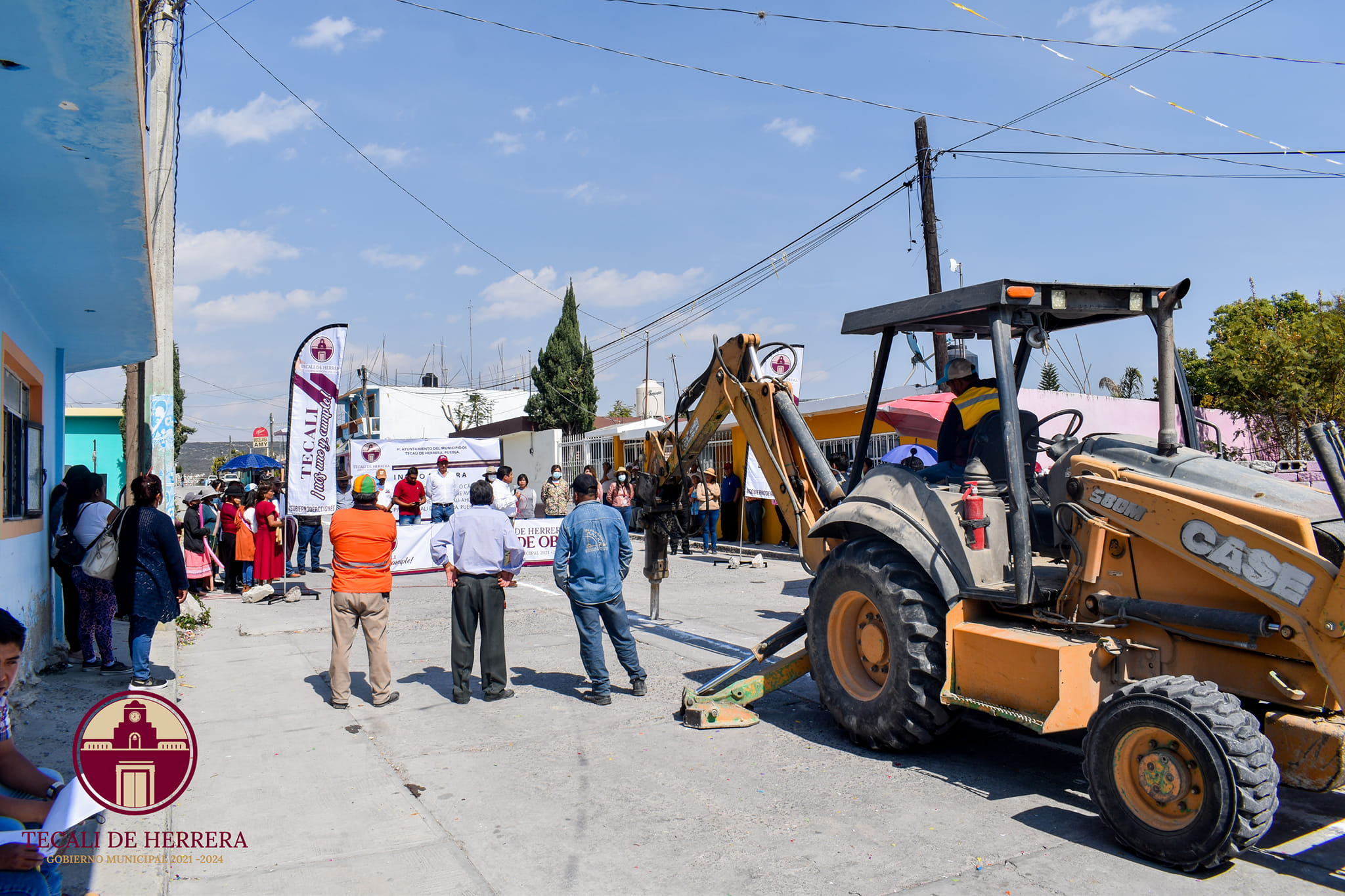 Banderazo Arranque de obra en Junta Auxiliar de Ahuatepec