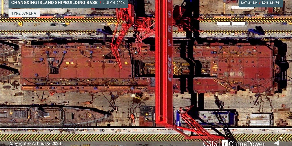 China Rapidly Building Unique Amphibious Assault Ship with Aircraft Catapult