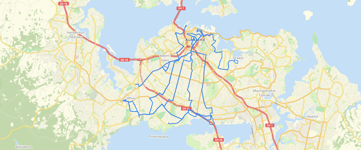 Auckland Bus Route - Auckland Transport