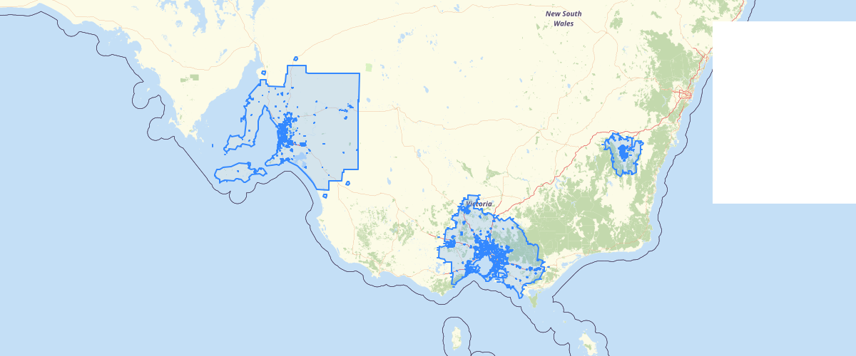 Australia - Average travel time to nearest five childcare centres by car during 2031 AM peak - Audit 2019