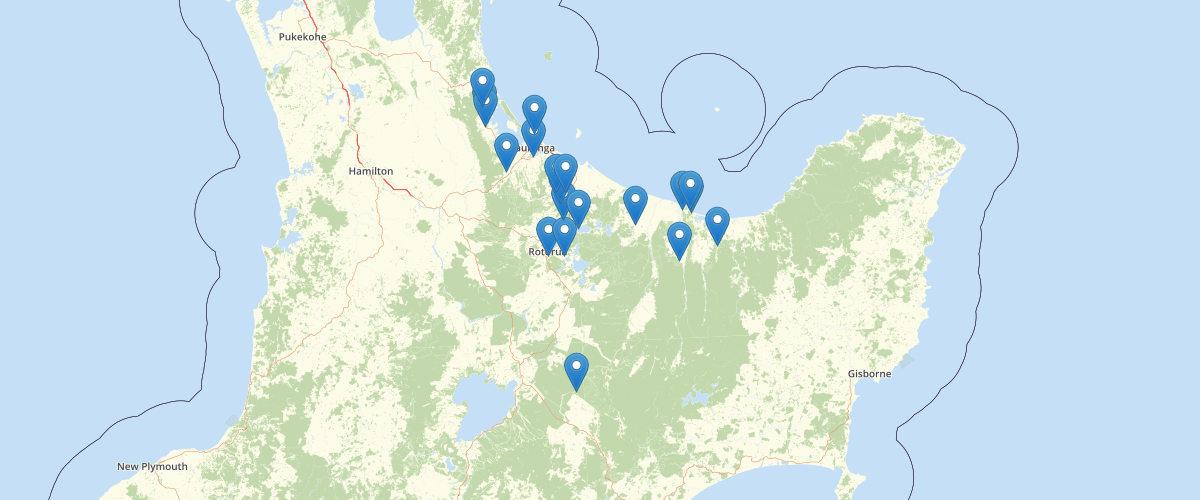 BOPRC Environmental Data Sites
