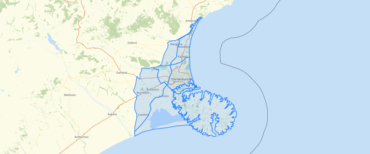 Canterbury - Eastern Canterbury liquefaction susceptibility 2012