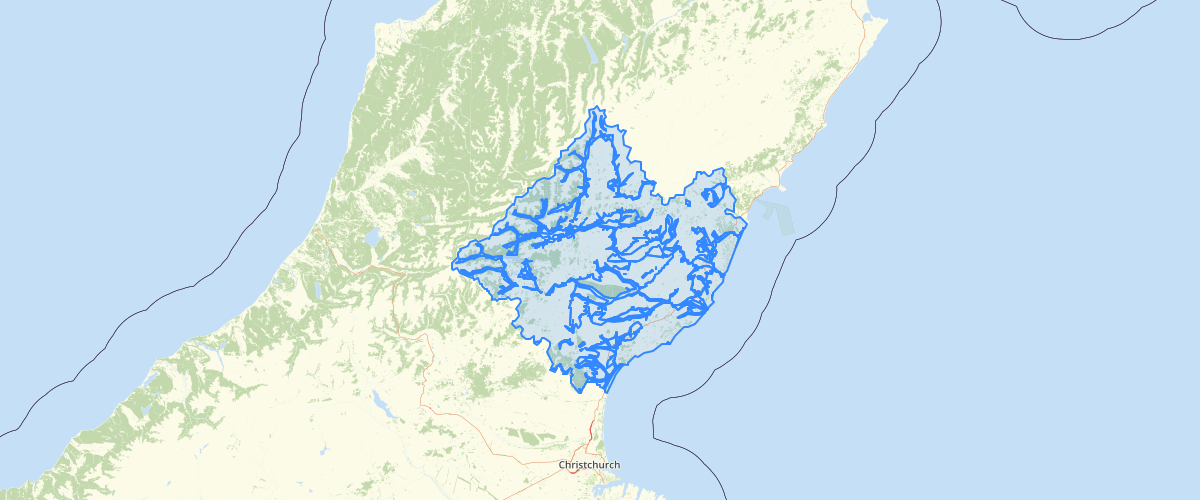 Canterbury - Hurunui liquefaction susceptibility 2011