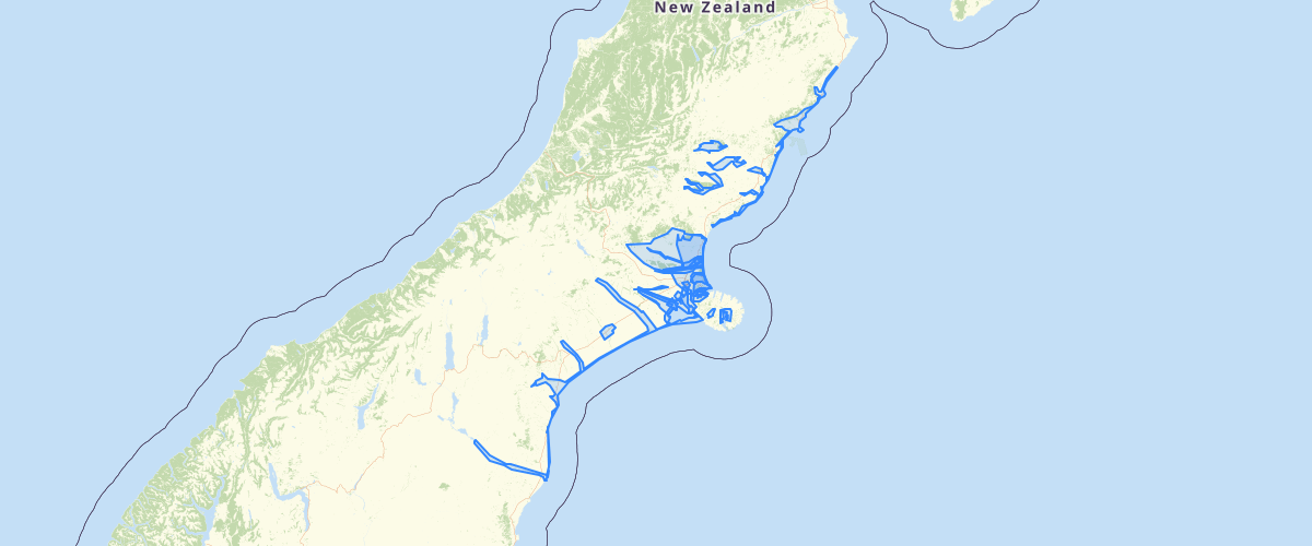 Canterbury - LiDAR Collection Extents