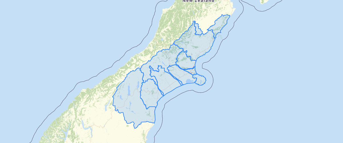 Canterbury - Plan Change 3 LWRP - Sub Regional Chapter Boundaries