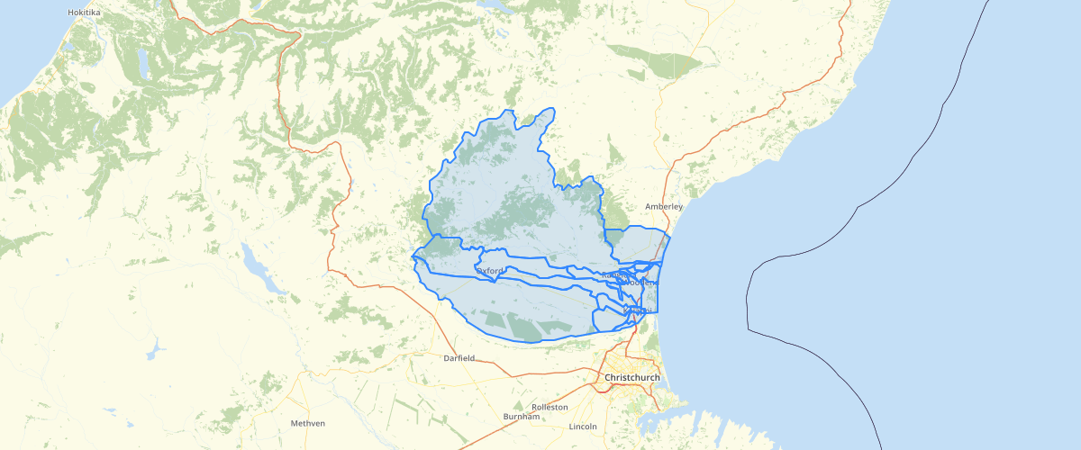 Canterbury - Plan Change 7 - Surface Water Allocation Zones