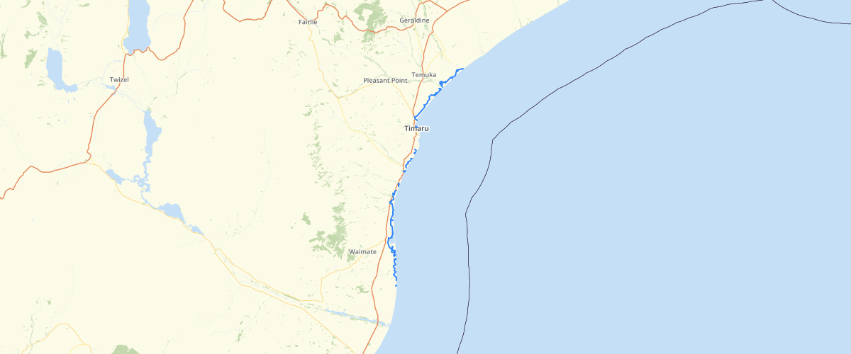 Canterbury - RCEP - Sea Water Inundation Zone Boundary