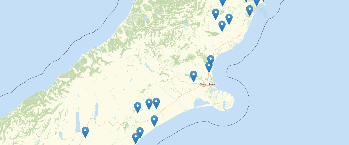 Canterbury - River Flow and Stage Monitoring Sites