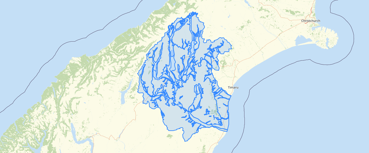 Canterbury - Waimate Mackenzie and part Waitaki liquefaction susceptibility 2008