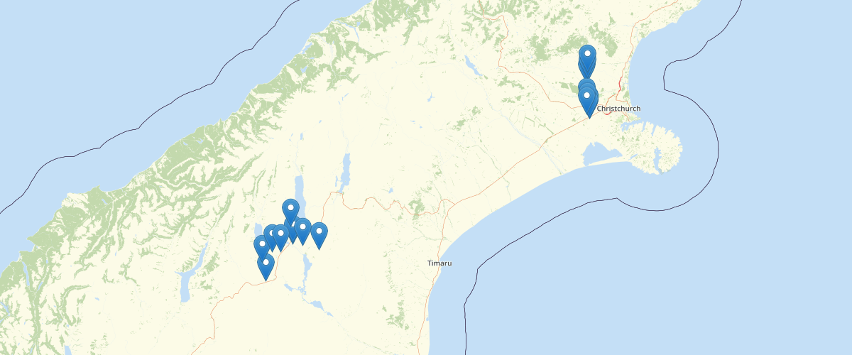 Canterbury - Water Quality - Groundwater Sites