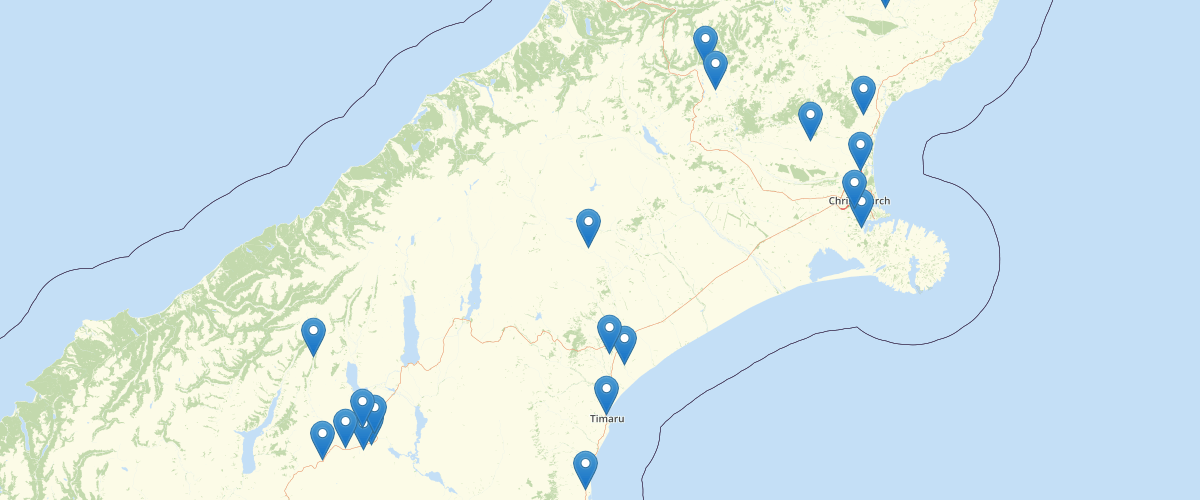 Canterbury - Water Quality - Surface Water Sites