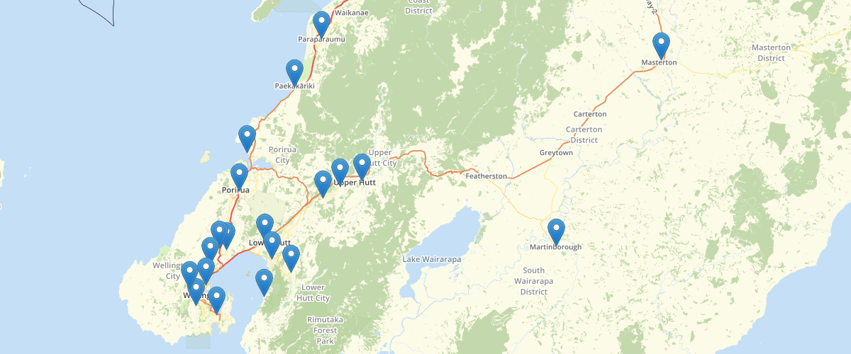 Fire Stations in the Wellington Region