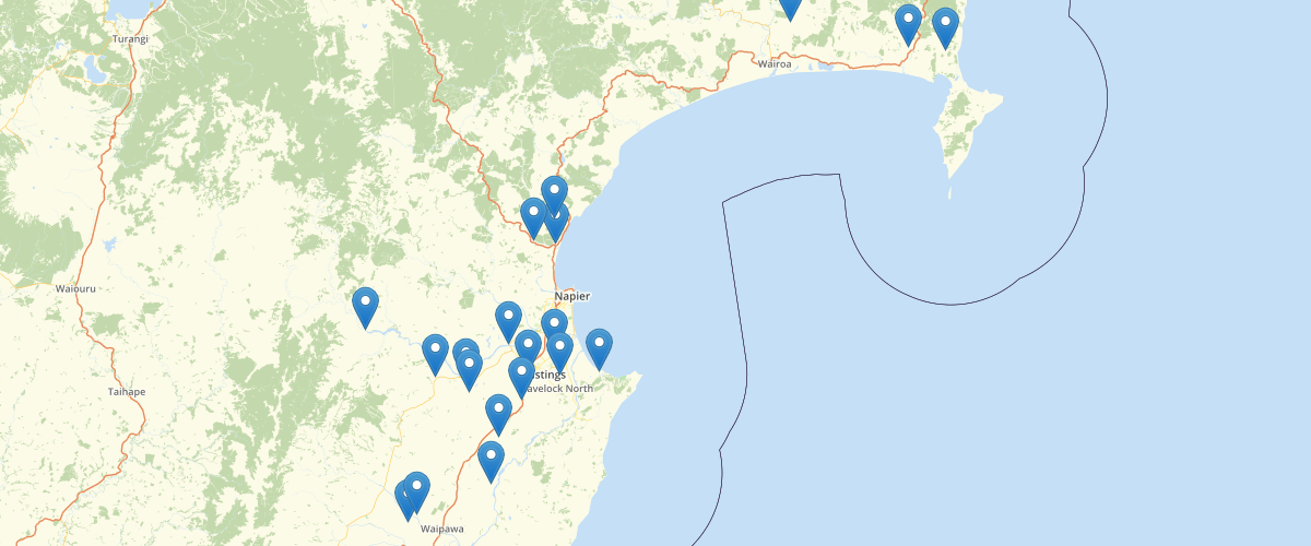 Hawkes Bay Low Flow Sites - Hawkes Bay Regional Council