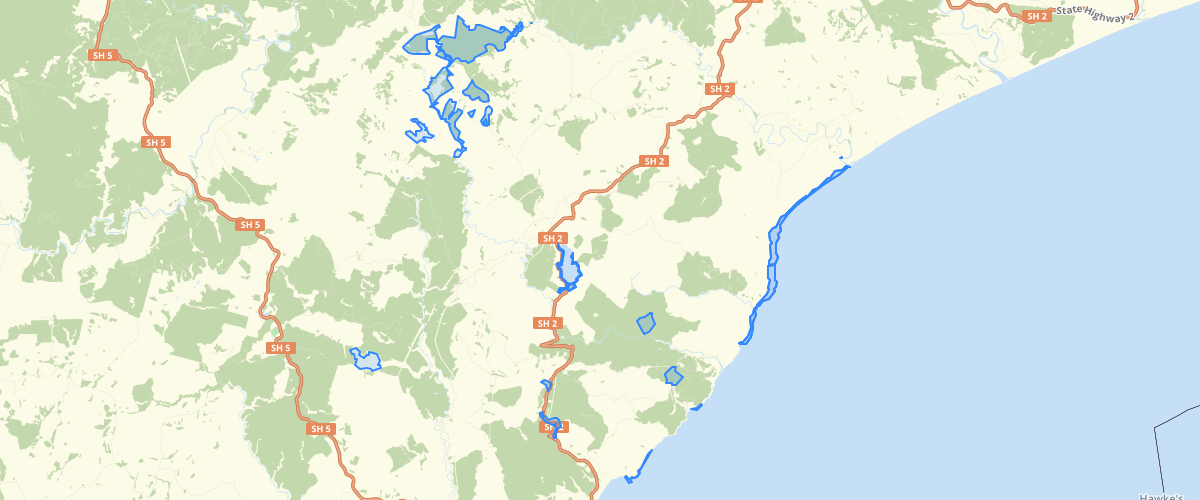 Hawkes Bay Maungaharuru Tangitu Trust Areas