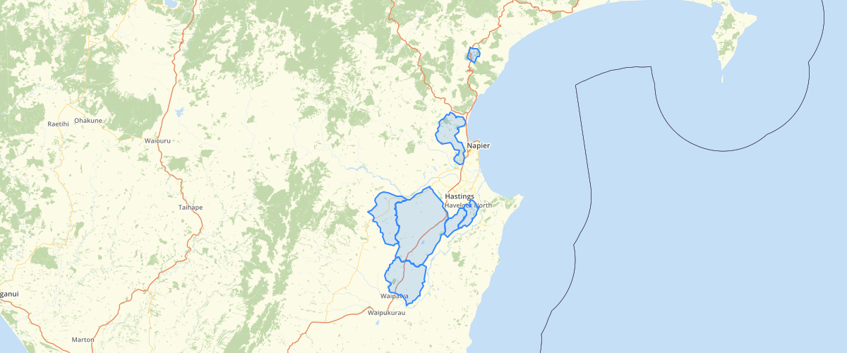 Hawkes Bay Surface Water Management Zones - Hawkes Bay Regional Council