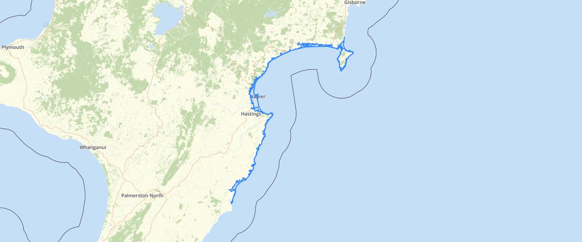 Hawkes Bay Tsunami Near Source Inundation Extent - Hawkes Bay Regional Council