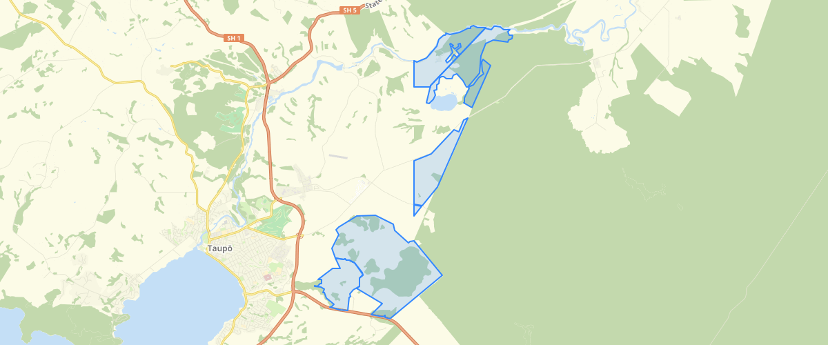 Maori Freehold land blocks