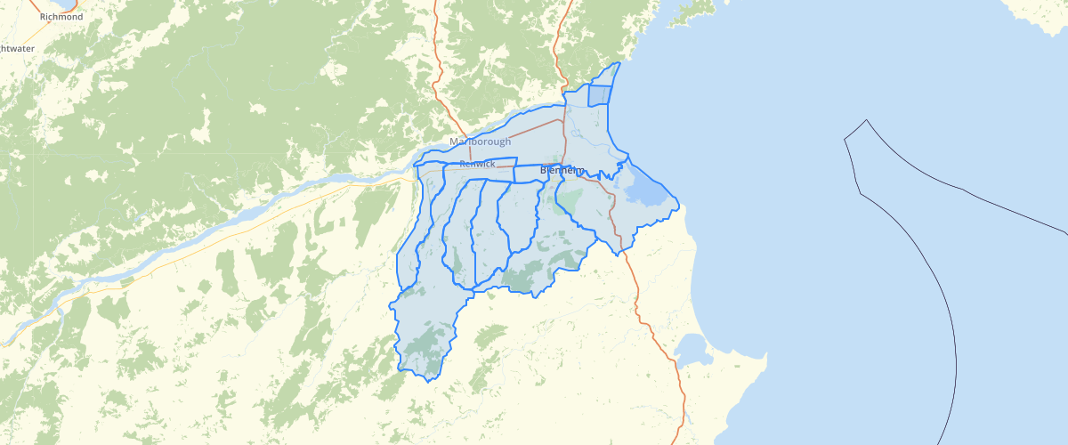 Marlborough - MEP - Freshwater Management Unit - Map 1