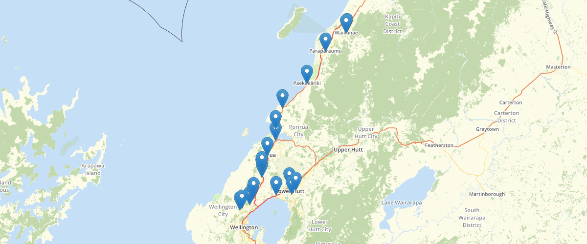 Wellington Regional Council Metlink Park and Ride Sites