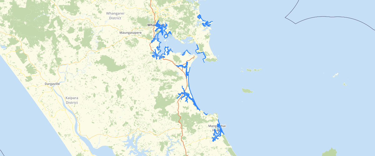 Northland Coastal Flood Hazard Zones