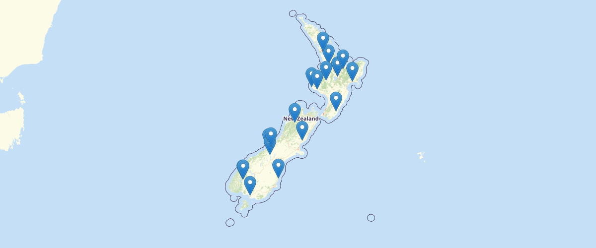 NZ Helipad Points Topo 1:50k