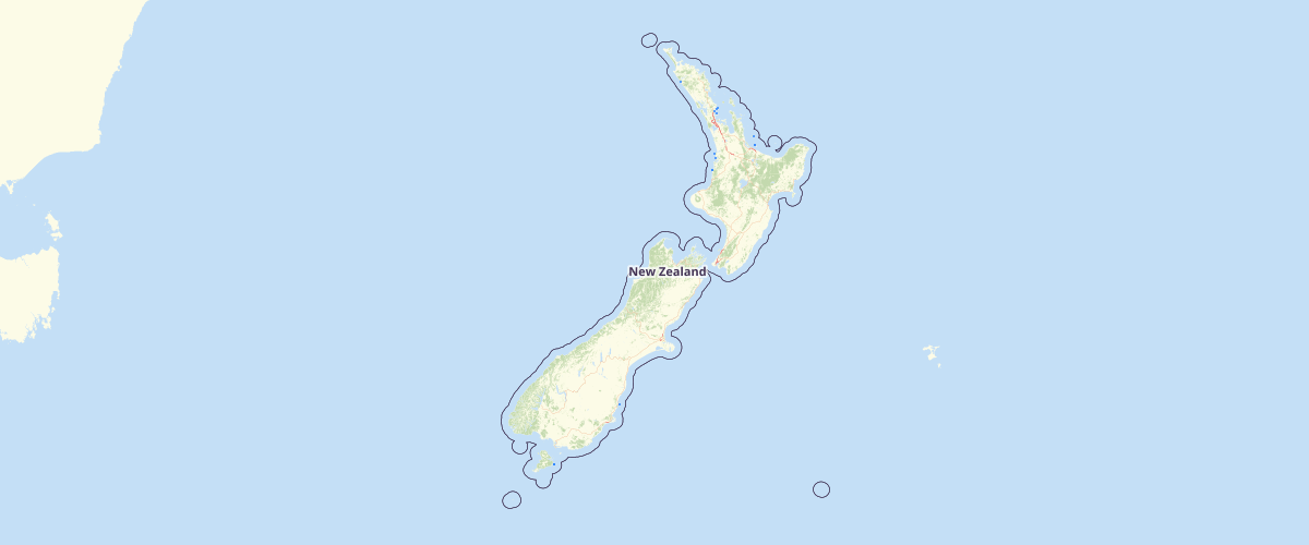NZ Reef Polygons Topo 1:50k