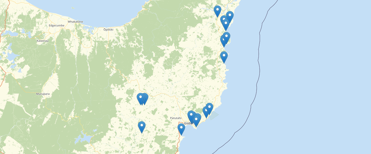 Gisborne Significant Recreation Areas Schedule G19