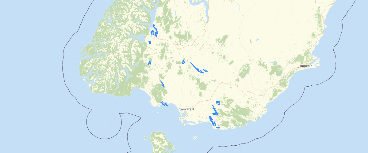 Southland - Physiographic Zones