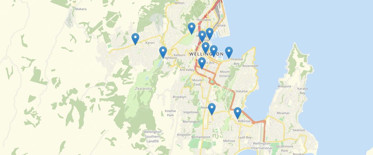 Wellington City Mobility Scooter Locations