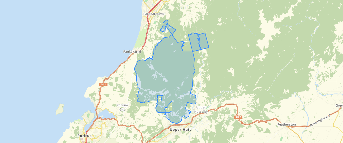 Wellington Regional Council Akatarawa Forest Park