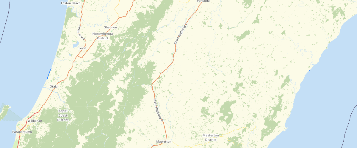 Wellington Regional Council Coastal land elevation for the Wellington Region NZ