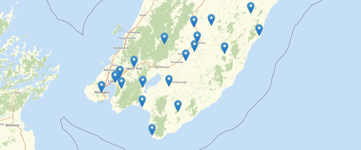 Wellington Regional Council Meteorological Monitoring Sites