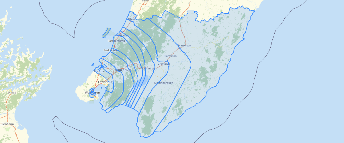 Wellington Regional Council Metlink Fare Zones