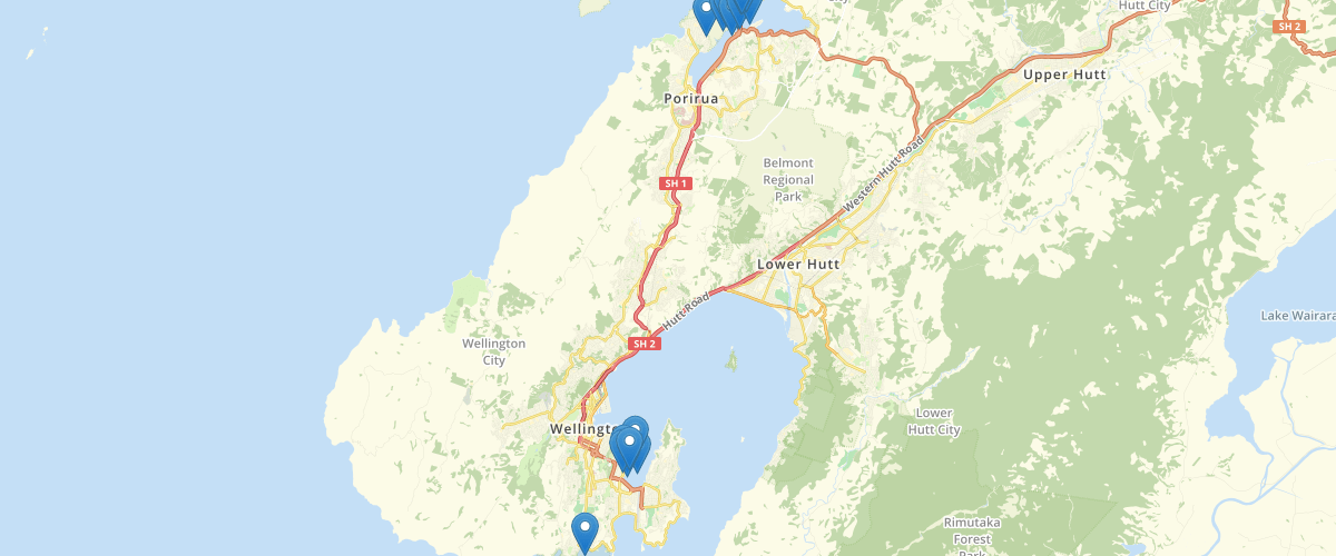 Wellington Regional Council Mooring Areas Bearing Points