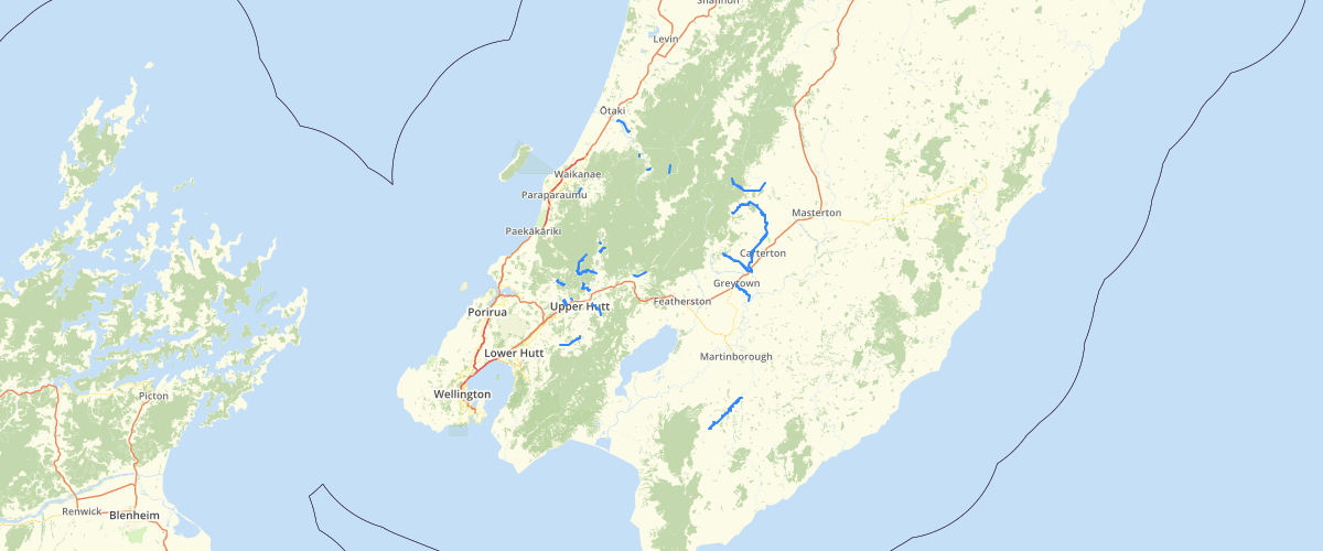 Wellington Regional Council NRP Schedule I Trout Spawning Water