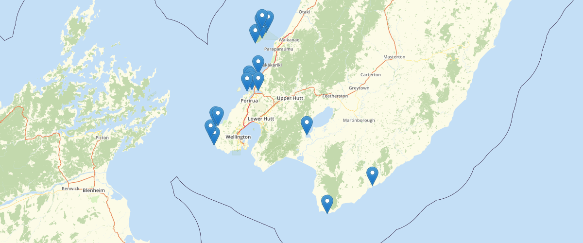 Wellington Regional Council Placenames Bays