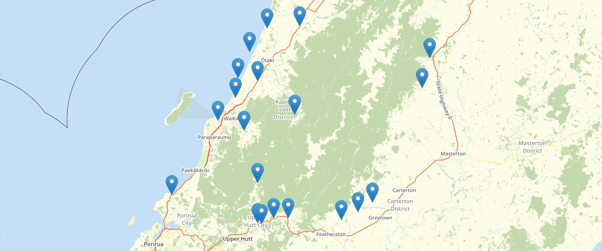 Wellington Regional Council Placenames Localities