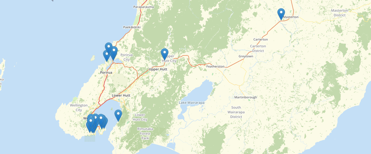 Wellington Regional Council Placenames Suburbs