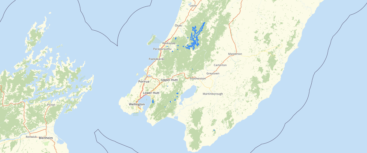 Wellington Regional Council Singers Forest Classification Historic Forest Extent