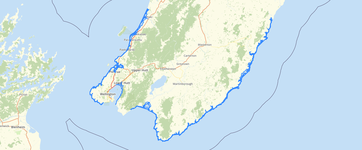 Wellington Regional Council Wellington Region Tsunami Evacuation Zones