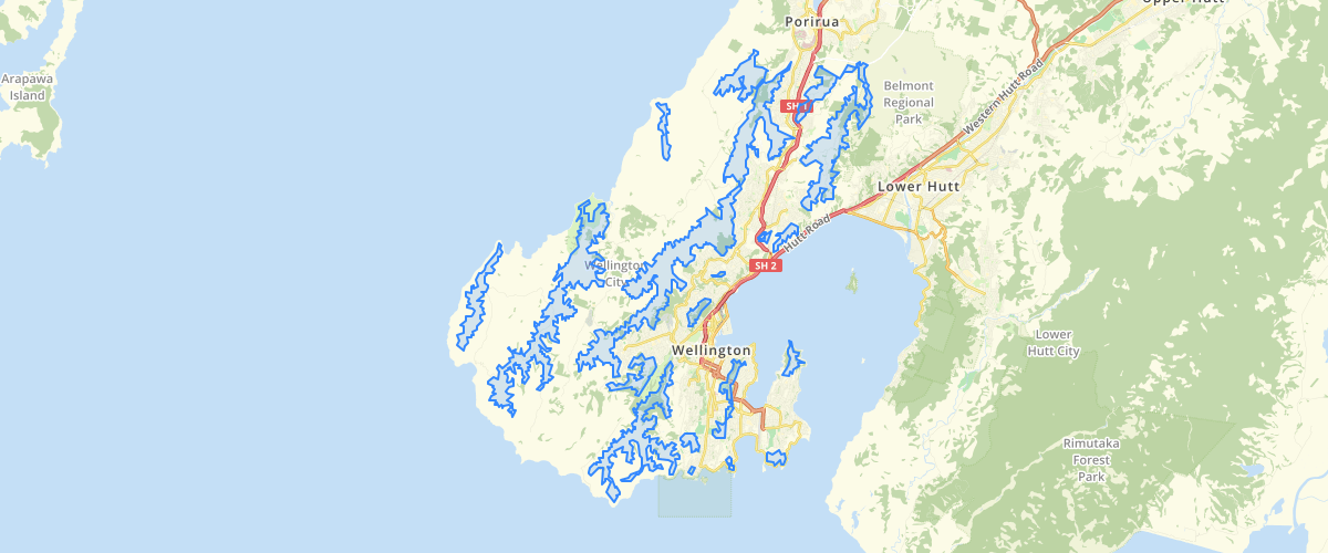 Wellington Ridgelines Hilltops Overlay