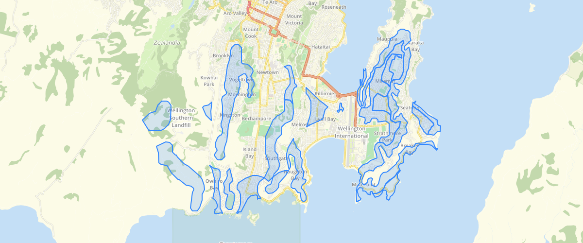 Wellington Wind Zones