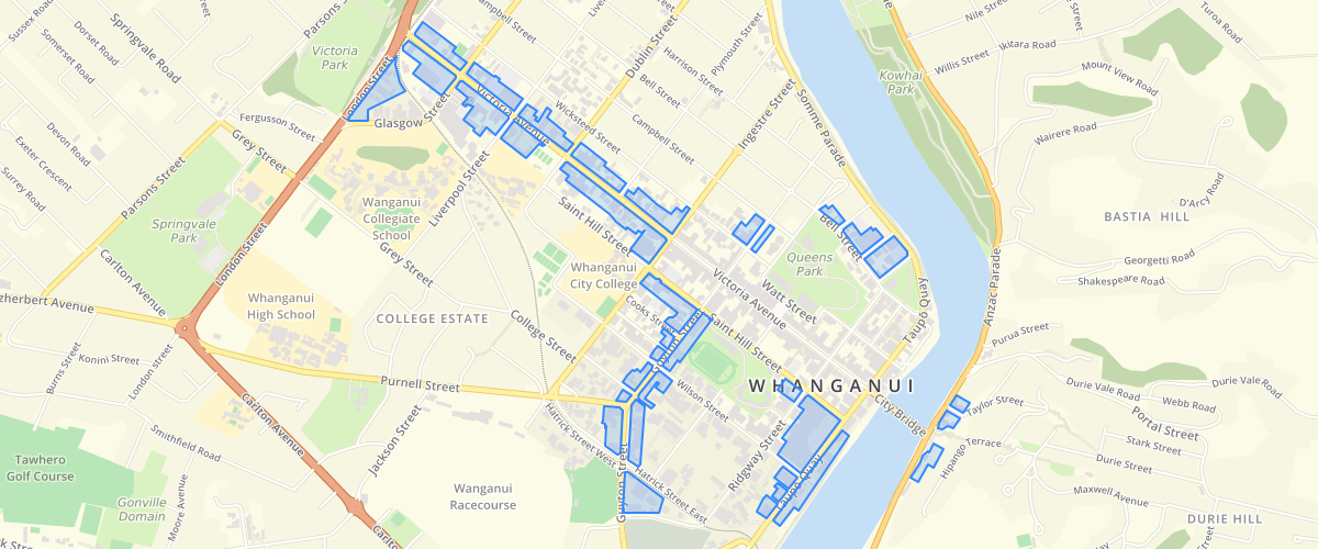 Whanganui - Outer Commercial Design Guideline Overlay