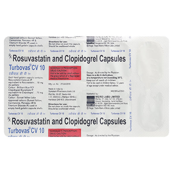 Turbovas CV 10mg/75mg Capsule 10s